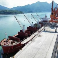 首航！福建寧德55350噸花崗巖碎石啟航印尼 外貿(mào)砂石再添新通道